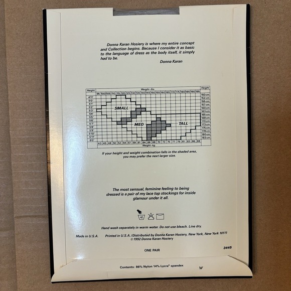 New Donna Karen Sheer Taupe Thigh High Hosiery Women Medium Lace Feminine Sexy - Picture 3 of 3